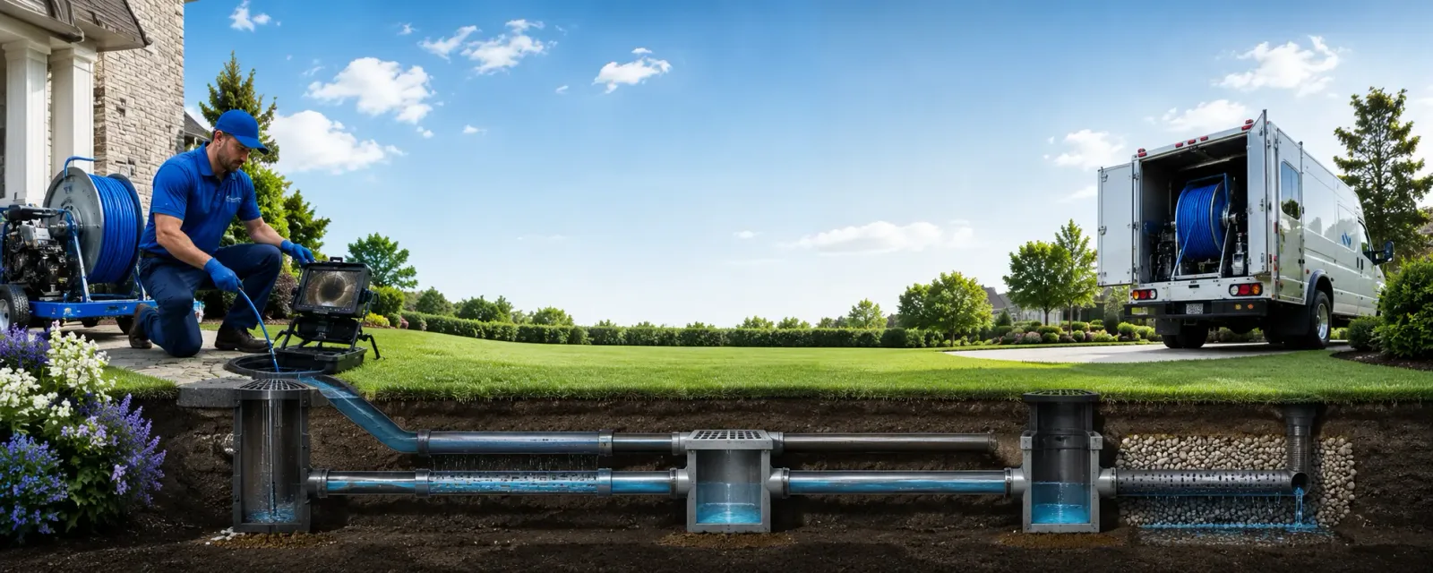 Outdoor drain cleaning information for Polk, NE